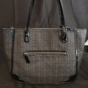 Coach Black and Gray Tote Bag